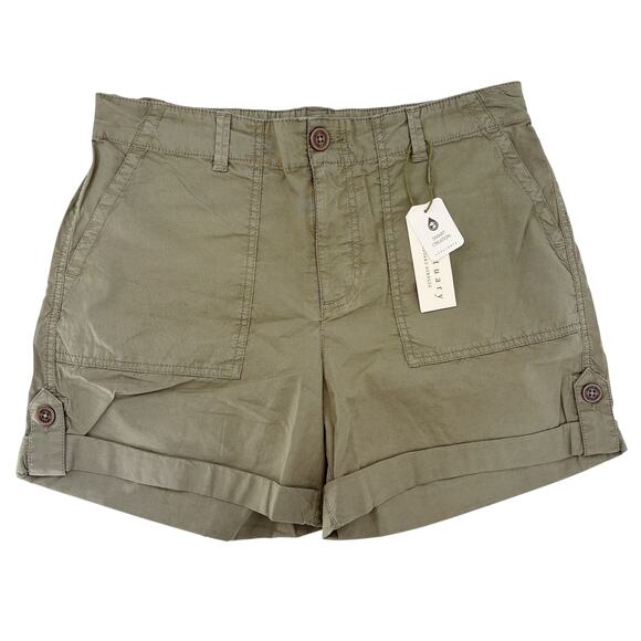 SANCTUARY Shorts Size 20W NEW Switchback Cuffed Short Olive Green - Picture 4 of 6
